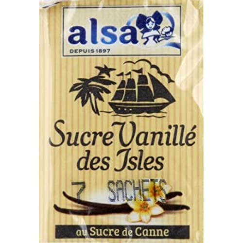SKUURTFR Alsa Isles Vanilla Sugar with Cane Sugar - 7 Sachets - 53 g von Alsa