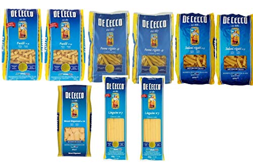SKUURTFR DE CECCO BOX ASSORTIMENTO PASTA DI GRANO DURO 4,5KG - FUSILLI, LINGUINE, PENNE RIGATE, MEZZI RIGATONI, SEDANI RIGATI SKUURTFR DE CECCO BOX ASSORTIMENTO PASTA DI GRANO DURO 4,5KG - FUSILLI, LINGUINE, PENNE RIGATE, MEZZI RIGATONI, SEDANI RIGATI von SKUURTFR