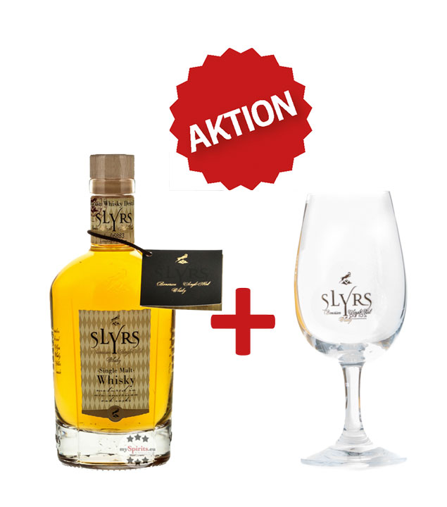 Slyrs Single Malt Whisky & Nosing-Glas (43 % vol., 0,35 Liter) von SLYRS Destillerie