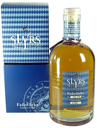 Rarität: Slyrs Faßstärke Whisky 0,7l mit 55,7% vol. - Jahrgang 2010 - Bavarian Single Malt Whisky von SLYRS