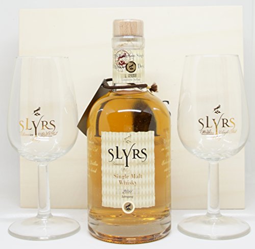 Slyrs Hiltupalt mit Slyrs Whisky 350 ml. und 2 Gläsern von SLYRS