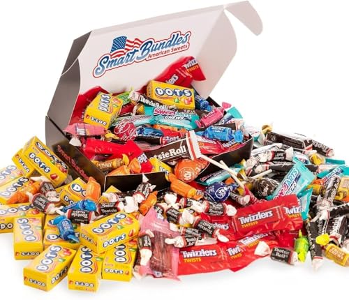 American Sweets Gift Box, Enjoy Over 100 Pieces of Delicious American Candy, Carefully Selected Chewy Sweets Perfect for Sharing, Ideal Bulk Sweets for Gift Ideas and Special Occasions American Sweets Gift Box, Enjoy Over 100 Pieces of Delicious American Candy, Carefully Selected Chewy Sweets Perfect for Sharing, Ideal Bulk Sweets for Gift Ideas and Special Occasions von SMART BUNDLES