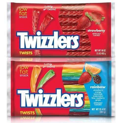 Twizzlers Rainbow & Strawberry Twists – Gönnen Sie sich den Geschmack mit einem 16 oz Rainbow & Strawberry Twists 2er-Pack Twizzlers Rainbow & Strawberry Twists – Gönnen Sie sich den Geschmack mit einem 16 oz Rainbow & Strawberry Twists 2er-Pack von SMART BUNDLES