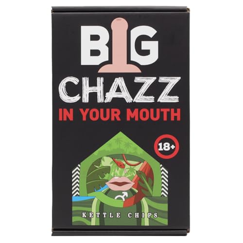 Geschenkbox von CHAZZ - Witzige Knabberartikel für Männer und Frauen - Limited Edition Giftbox - Lustige Kartoffelchips in Geschenkbox (Dick Flavour Chips) von SMASH-ME