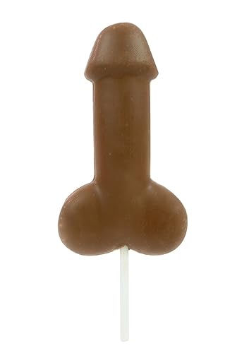 Lutscher mit witzigen Motiven aus Zucker oder Schokolade - Scherzartikel JGA Fun Lollipop Penis Lolli Vagina Lolly (Penis-Lutscher Schokolade) von SMASH-ME