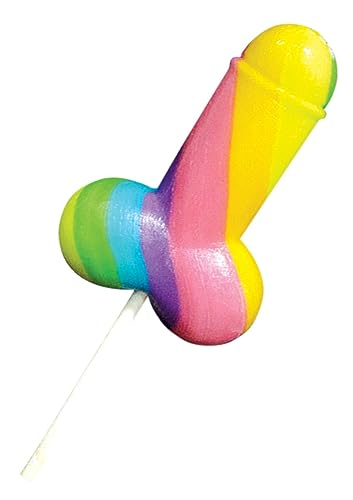 Lutscher mit witzigen Motiven aus Zucker oder Schokolade - Scherzartikel JGA Fun Lollipop Penis Lolli Vagina Lolly (Pride Penis) von SMASH-ME