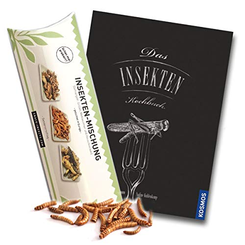 Insekten Kochbuch Set - Insektenkochbuch & Insekten zum Essen / Heuschrecken, Mehlwürmer und Grillen - dazu leckere Insektenrezepte von SNACK insects von SNACK insects