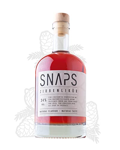 SNAPS Zirbenlikör | 34% | handcrafted in Tirol | Österreich | Zirbenschnaps (500ml) von SNAPS