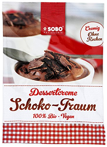 Sobo Naturkost Dessertcreme Schoko-Traum, 12er Pack (12 x 74 g) von SOBO Naturkost