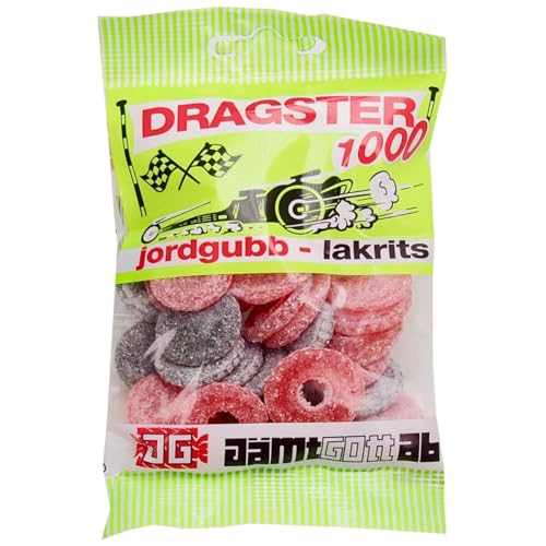 Dragster 1000 Strawberry Licorice Gummibonbons 3 Packungen of 50g SÖPÖSÖPÖ pack (SOPOSOPO) von SÖPÖSÖPÖ