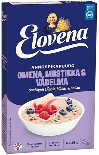 Elovena Apfel-Brombeer-Waldhimbeer-Haferbrei 1 Packung à 210 g SÖPÖSÖPÖ Pack (SOPOSOPO) von SÖPÖSÖPÖ