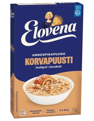 Elovena Cinnamon Flavoured Porridge 1 Box of 240g SÖPÖSÖPÖ pack (SOPOSOPO) von SÖPÖSÖPÖ