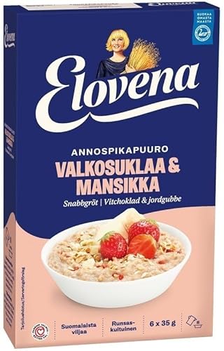 Elovena Instant-Haferbrei Weiße Schokolade-Erdbeere 1 Packung à 210 g SÖPÖSÖPÖ Pack (SOPOSOPO) von SÖPÖSÖPÖ