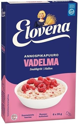 Elovena Raspberry Instant Oatmeal Easy Porridge Mix 1Box of 210g SÖPÖSÖPÖ pack (SOPOSOPO) von SÖPÖSÖPÖ