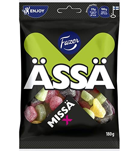 Fazer Assa Missa X wine gums fruit and liquorice Gummiartig 10 Packungen of 180g SÖPÖSÖPÖ pack (SOPOSOPO) von SÖPÖSÖPÖ
