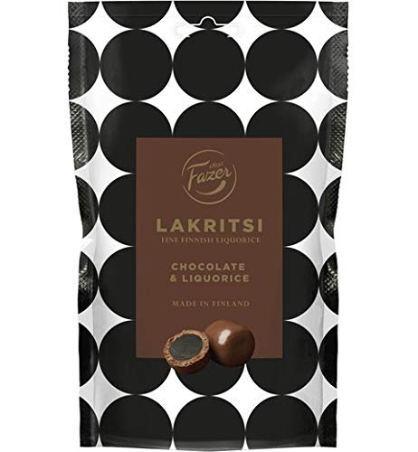 Fazer Lakritsi Chocolate & Liquorice Lakritze 1 Pack of 140g SÖPÖSÖPÖ pack (SOPOSOPO) von SÖPÖSÖPÖ