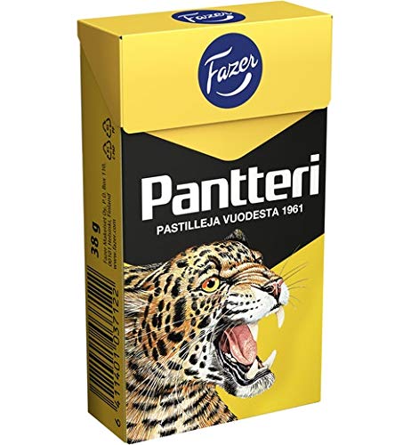 Fazer Pantteri Pastilles Lakritze 1 Kasten of 38g SÖPÖSÖPÖ pack (SOPOSOPO) von SÖPÖSÖPÖ