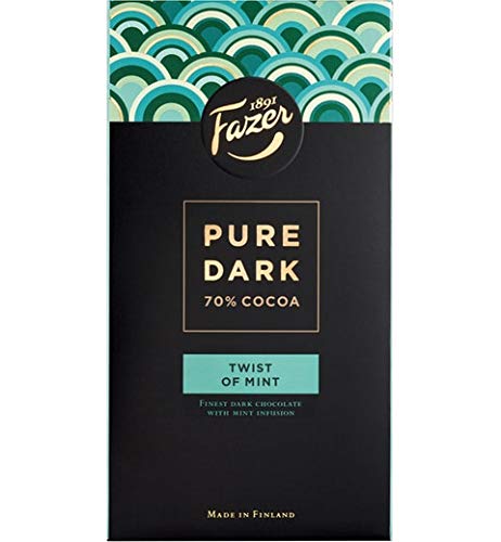 Fazer Pure Dark 70% cocoa - Twist of Mint Chocolate 2 Packs of 95g 12.6oz SÖPÖSÖPÖ pack (SOPOSOPO) von SÖPÖSÖPÖ