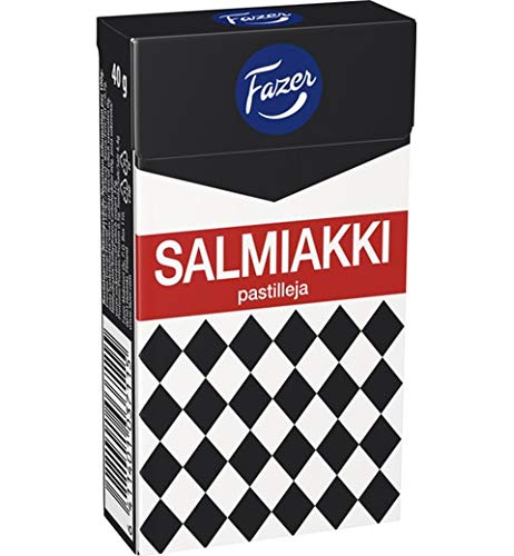 Fazer Salmiakki pastilles Lakritze 4 Boxen of 40g SÖPÖSÖPÖ pack (SOPOSOPO) von SÖPÖSÖPÖ