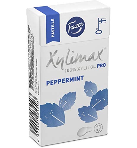 Fazer Xylimax Peppermint full xylitol Pastillen 1 Kasten of 38g SÖPÖSÖPÖ pack (SOPOSOPO) von SÖPÖSÖPÖ