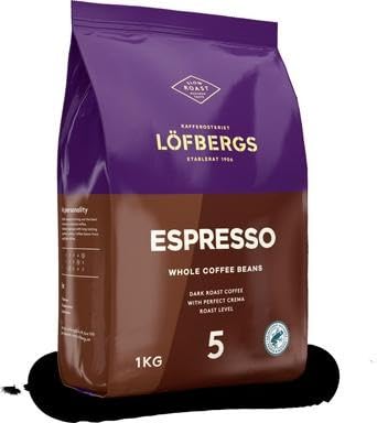 Lofbergs Espresso Whole Bean Coffee 1 Pack of 1kg von SÖPÖSÖPÖ