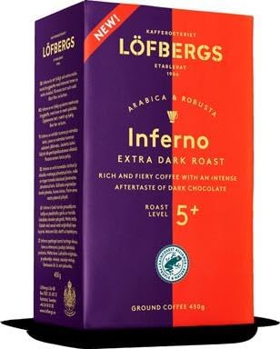 Lofbergs Inferno Extra Dark Filter Coffee 2 Packs of 450g von SÖPÖSÖPÖ