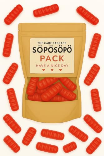 SÖPÖSÖPÖ Scandinavian Treat Pack – Himbeerwürmer Fruchtgummis – 150g Nordische Süßigkeitentüte – Weiche & saftige Himbeergeschmack – Hergestellt in Finnland – soposopo Pack SÖPÖSÖPÖ Scandinavian Treat Pack – Himbeerwürmer Fruchtgummis – 150g Nordische Süßigkeitentüte – Weiche & saftige Himbeergeschmack – Hergestellt in Finnland – soposopo Pack von SÖPÖSÖPÖ