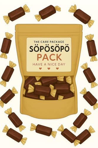 SÖPÖSÖPÖ Skandinavisches Naschpaket – 70 % Zartbitterschokolade – 150g Nordische Süßigkeitentüte – Kräftiger & Intensiver Kakaogeschmack – Edle Zartbitterschokolade SÖPÖSÖPÖ-Pack von SÖPÖSÖPÖ