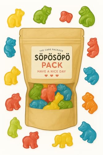 SÖPÖSÖPÖ Skandinavisches Naschpaket – jungle Fruchtgummis – 150g Nordische Süßigkeitentüte – Bunte Weingummis in Tierform – Tropische Geschmacksrichtungen – Vegan – SÖPÖSÖPÖ Pack von SÖPÖSÖPÖ