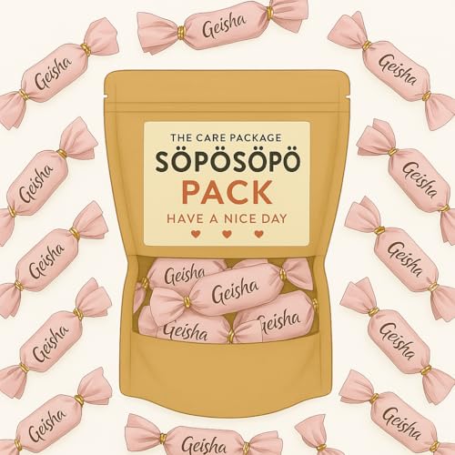 SÖPÖSÖPÖ Skandinavisches Naschpaket – Geisha Milchschokolade mit Haselnussnougat – 150g Nordische Süßigkeitentüte – Zart & Nussig – Ohne Palmöl SÖPÖSÖPÖ-Pack von SÖPÖSÖPÖ
