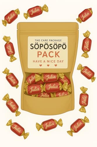 SÖPÖSÖPÖ Skandinavisches Naschpaket – Julia Zartbitterschokolade mit Fruchtgelee-Füllung – 150g Nordische Süßigkeitentüte – Retro-Finnischer Klassiker – Elegant & Fruchtig SÖPÖSÖPÖ-Pack von SÖPÖSÖPÖ