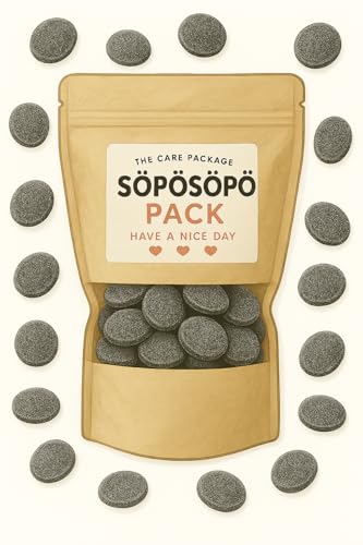 SÖPÖSÖPÖ Skandinavisches Naschpaket – Pantteri Salzlakritz – 150g Nordische Süßigkeitentüte – Zuckerüberzogenes Salmiak – Klassische Finnische Süßigkeit – SÖPÖSÖPÖ Pack von SÖPÖSÖPÖ