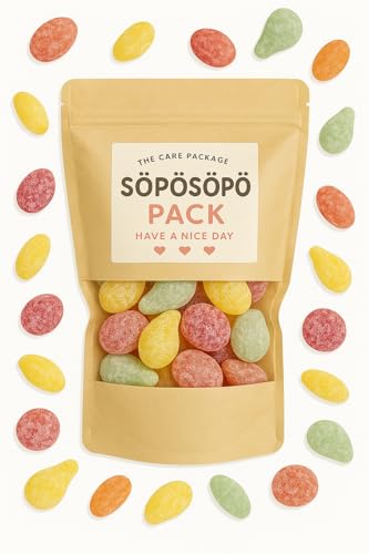 SÖPÖSÖPÖ Skandinavisches Naschpaket – Tutti Frutti Saure Gummibärchen – 150g Nordische Süßigkeitentüte – Fruchtig & Spritzig – Vegan & Ohne Palmöl – Mit Natürlichen Aromen SÖPÖSÖPÖ-Pack von SÖPÖSÖPÖ
