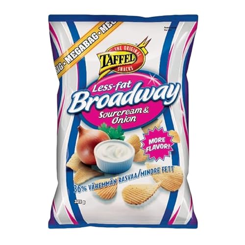 Taffel Broadway less fat sour cream & onion flavored chips 1 Pack of 325g 11.5oz Taffel Broadway less fat sour cream & onion flavored chips 1 Pack of 325g 11.5oz von SÖPÖSÖPÖ