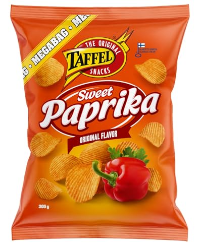 Taffel Sweet Paprika flavored chips 1 Pack of 305g 10.8oz Taffel Sweet Paprika flavored chips 1 Pack of 305g 10.8oz von SÖPÖSÖPÖ