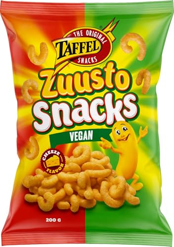 Taffel Zuustosnacks vegan cheese-flavored corn chips 1 Pack of 200g 7.1oz Taffel Zuustosnacks vegan cheese-flavored corn chips 1 Pack of 200g 7.1oz von SÖPÖSÖPÖ