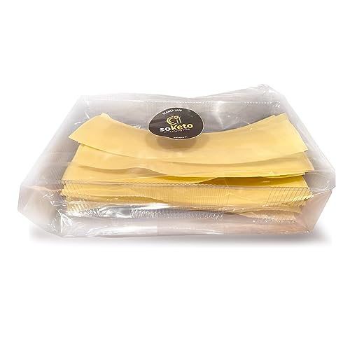 Keto Blätterteig für Lasagne Cheto SOKETO mit Pocchisimi Kohlenhydrate für Fettverbrenner Diät (Packung mit 150 g) von SOKETO