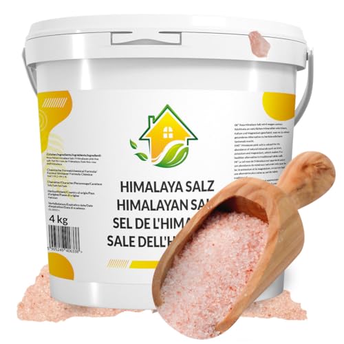 SOLUP Himalaya Salz 4Kg I Rosa Himalaya I Rosa Natursalz I Himalayan Pink Salt I Himalaya-salz von SOLUP
