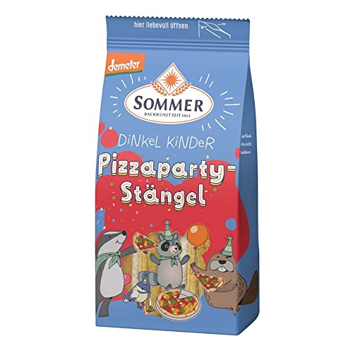 Sommer Dinkel Kinder, Pizzaparty Stängel, 100g Sommer Dinkel Kinder, Pizzaparty Stängel, 100g von Sommer
