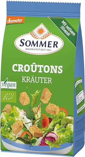 Sommer & Co. Bio Croutons Kräuter Geröstete Brotwürfel (2 x 100 gr) von SOMMER CABLE