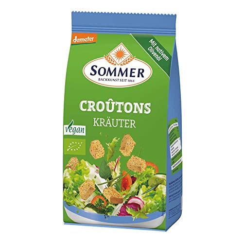 Sommer & Co. Bio Croutons Kräuter Geröstete Brotwürfel (2 x 100 gr) von SOMMER CABLE