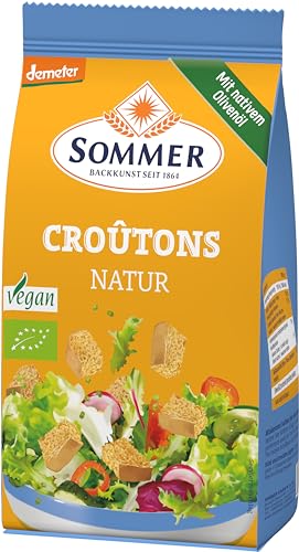 Sommer & Co. Bio Croutons Natur Geröstete Brotwürfel (2 x 100 gr) von SOMMER CABLE