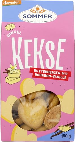 Sommer & Co. Bio Demeter Dinkel Butter-Herzen (6 x 150 gr) von SOMMER CABLE