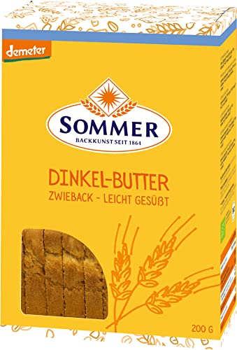 Sommer & Co. Bio Demeter Dinkel Butter Zwieback (1 x 200 gr) von SOMMER CABLE