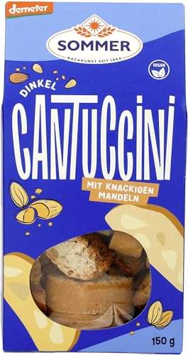 Sommer & Co. Bio Demeter Dinkel Cantuccini vegan (6 x 150 gr) von SOMMER CABLE