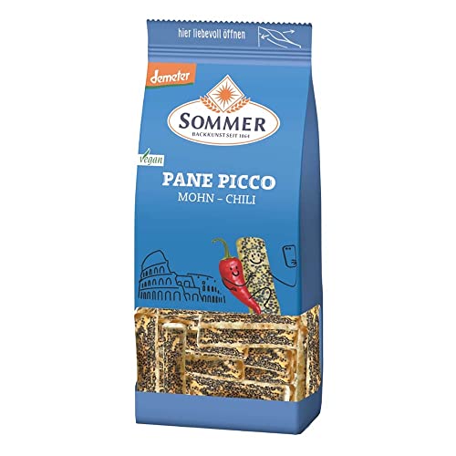 Sommer & Co. Bio Demeter Pane Picco mit Mohn, vegan (2 x 150 gr) von SOMMER CABLE