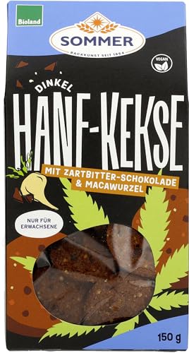 Sommer & Co. Bio Kekse Hanf-Schoko mit Macawurzel (6 x 150 gr) von SOMMER CABLE