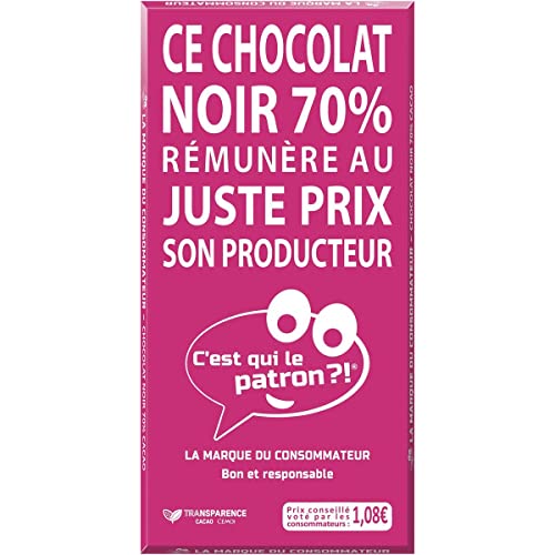 6 Stück *** WER IST DER PATRON?! Dunkle Schokoladentablette 70 % Verkostung 1 Stück 90 g*** Ob Kartongröße von 6 Stück *** 6 Stück *** WER IST DER PATRON?! Dunkle Schokoladentablette 70 % Verkostung 1 Stück 90 g*** Ob Kartongröße von 6 Stück *** von SONDEY