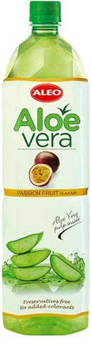 ALEO 1.5L Premium Passion fruit Aloe Vera Drink - Natural, No Preservatives, No Artificial Colors Superior Taste Award 2025 von SORINA