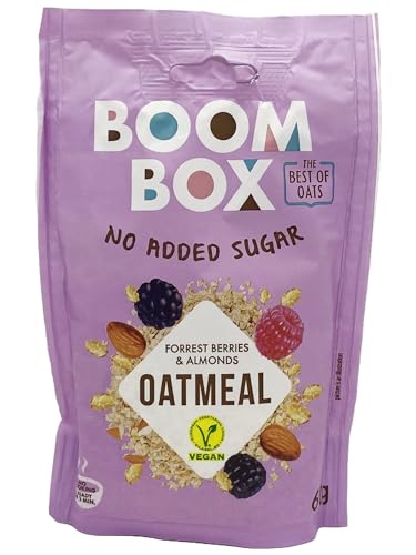 BOOM BOX Haferflocken – gesunde Frühstücksauswahl (Berry, Almond - 60g) von SORINA